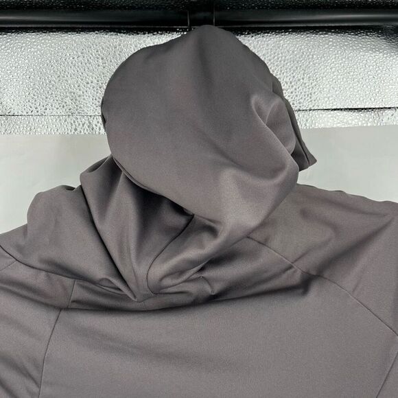 Betabrand Red Eye Travel Dress Gray Hooded Stetch Vacation Size XS - Picture 10 of 16